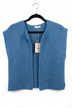 Cotton Knit Vest - Denim