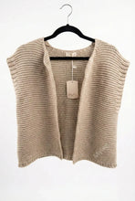 Cotton Knit Vest - Light Beige