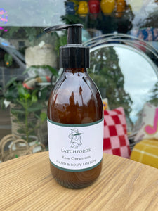 Latchfords Hand & Body Lotion - Choice of fragrance