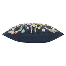 EMBROIDERED BUTTERFLY CUSHION FEATHER FILLED 30 x 50cm