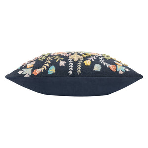 EMBROIDERED BUTTERFLY CUSHION FEATHER FILLED 30 x 50cm