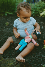 Crochet Baby Toy Pirate peg leg rattle