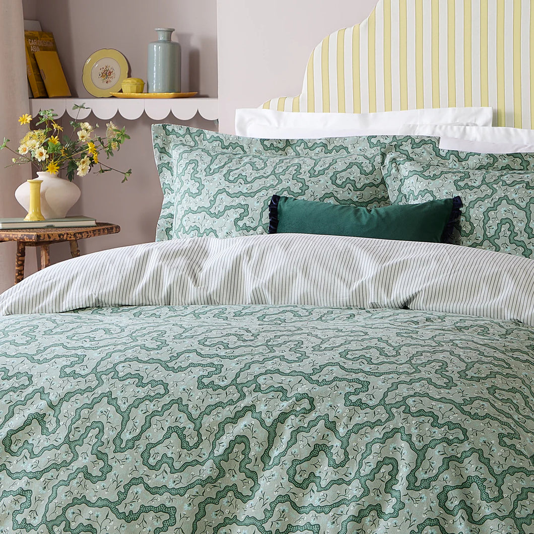 SAGE WIGGLE DUVET SET