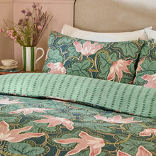 SAGE & PINK LOTUS DUVET SET