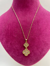 GOLD PLATE CLOVER NECKLACE