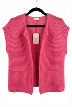 Cotton Knit Vest - Fuchsia