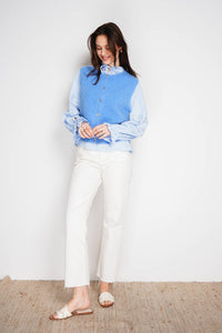 SUPER FINE ALPACA SLEEVELESS CARDIGAN