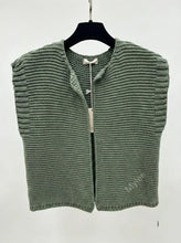 Cotton Knit Vest - Khaki