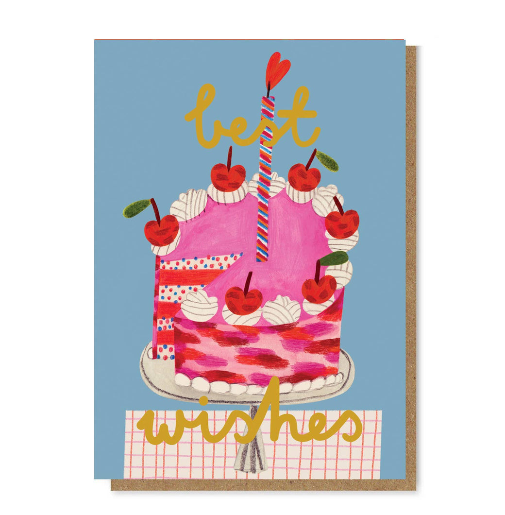 PINK CAKE gold foil card