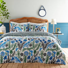 BLUE & GREEN BIRD DUVET SET
