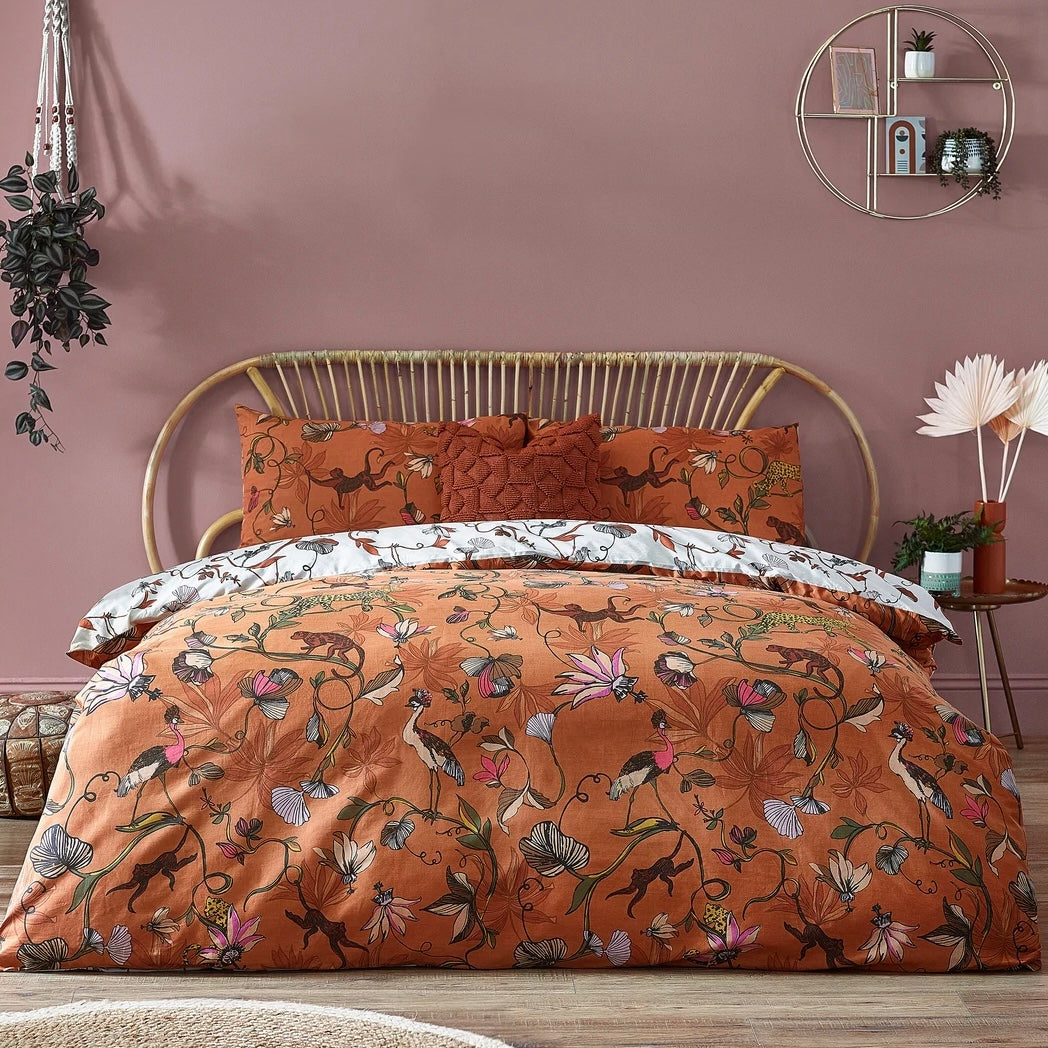 Orange clearance duvet set
